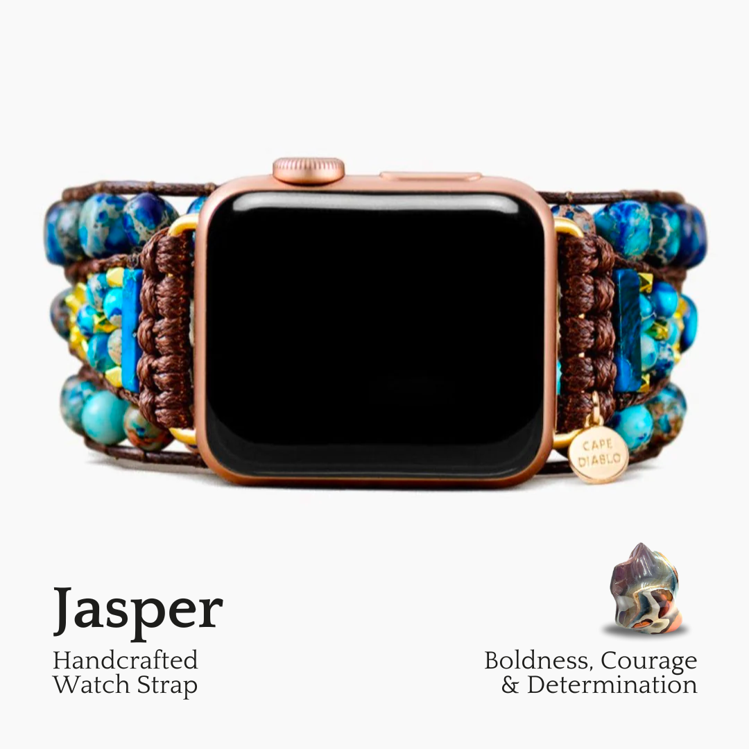 우아한 블루 재스퍼 Apple Watch Strap