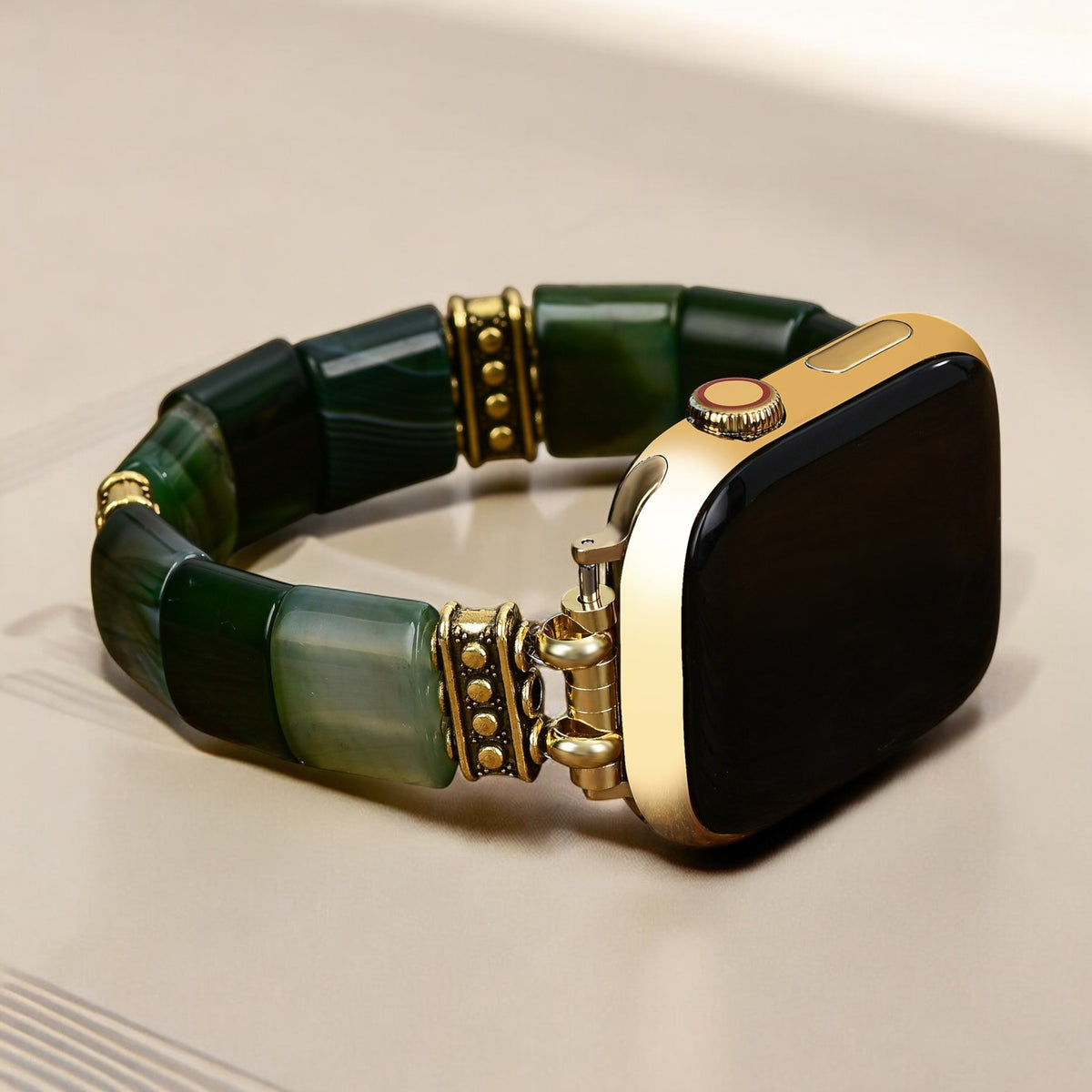 에버그린 세레니티 아게이트 스트레치 Apple Watch 스트랩