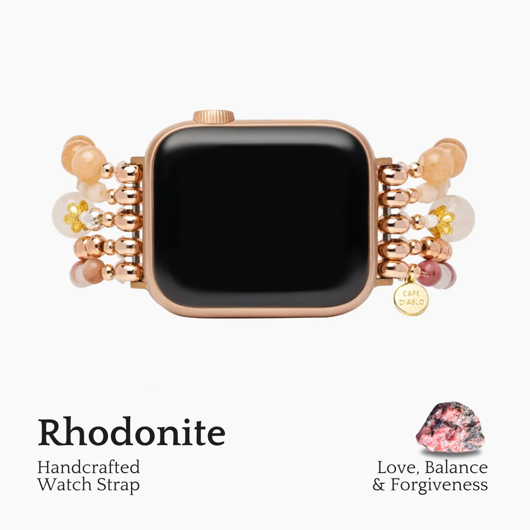 버건디 로즈 스트레치 Apple Watch 스트랩