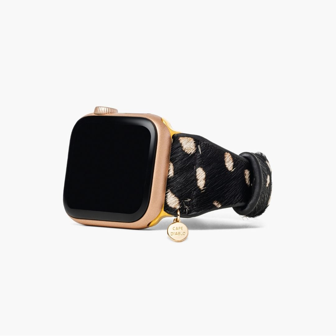 단색 사파리 가죽 Apple Watch Strap