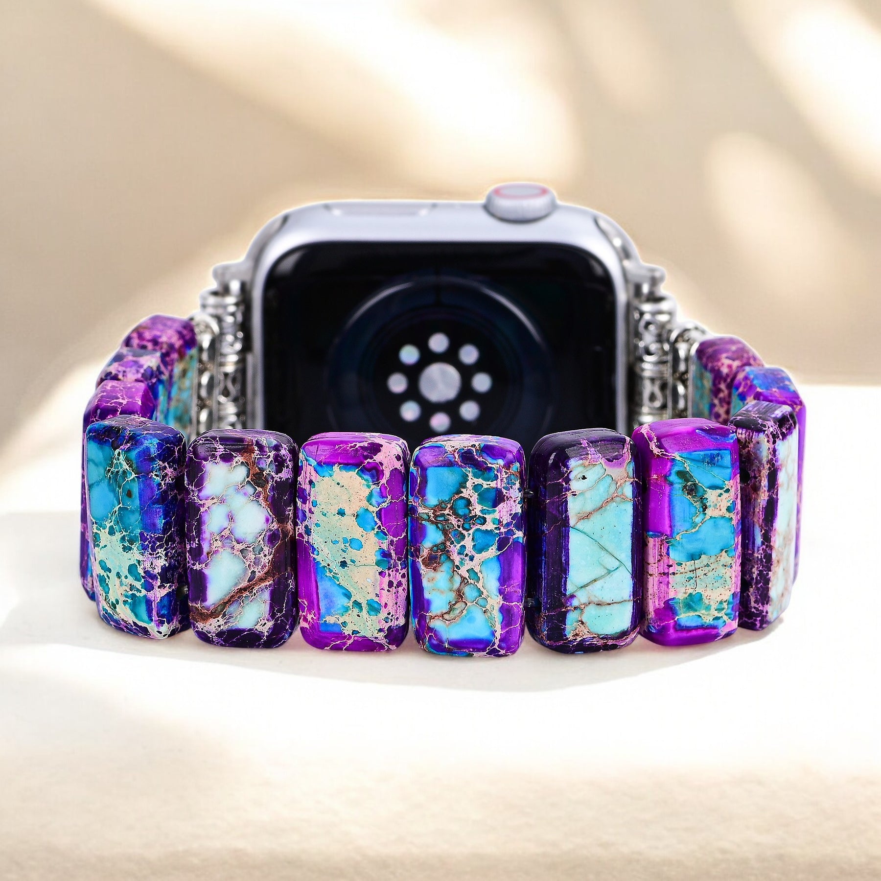 장엄한 티베탄 재스퍼 스트레치 Apple Watch 스트랩
