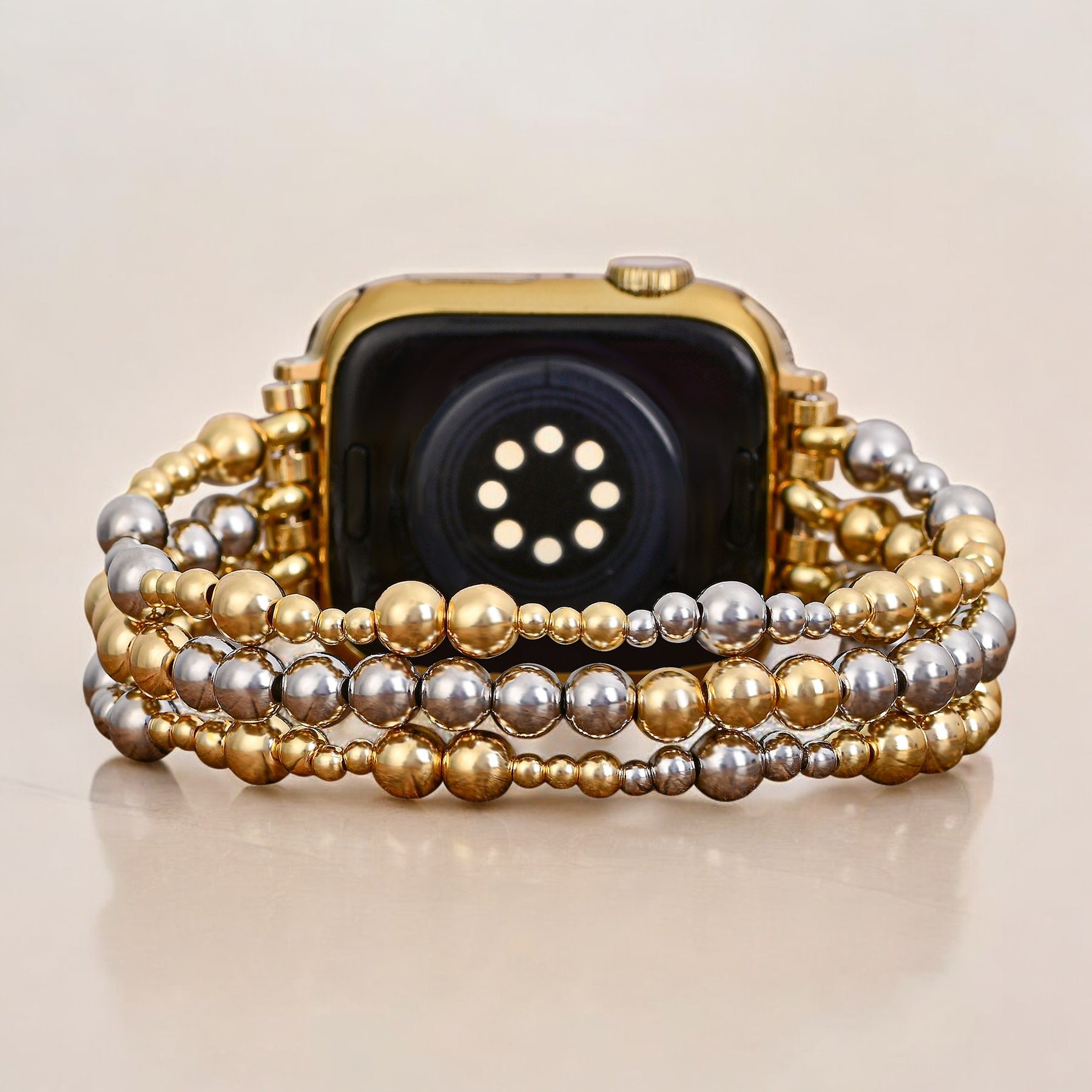 스털링 골드 스트레치 Apple Watch 스트랩