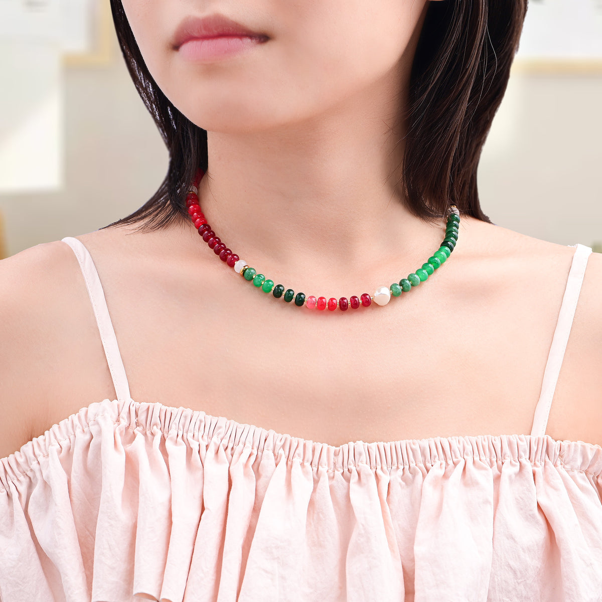 에버그린 크리스마스 매직 목걸이