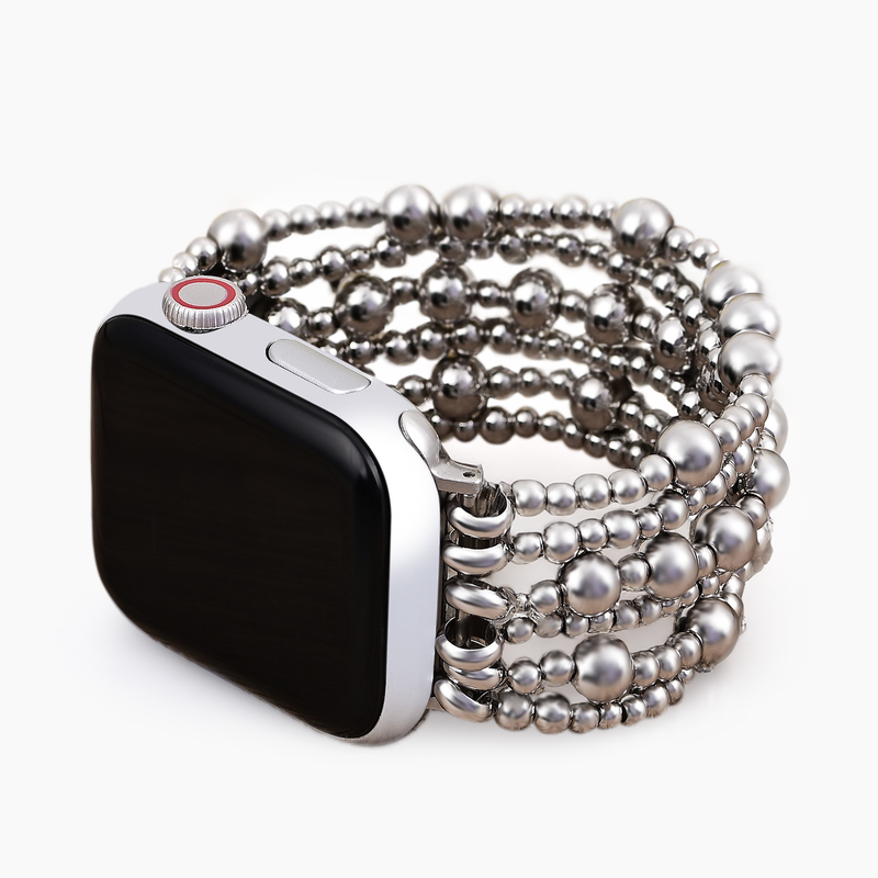 플래티넘 데뮬 스트레치 Apple Watch 스트랩