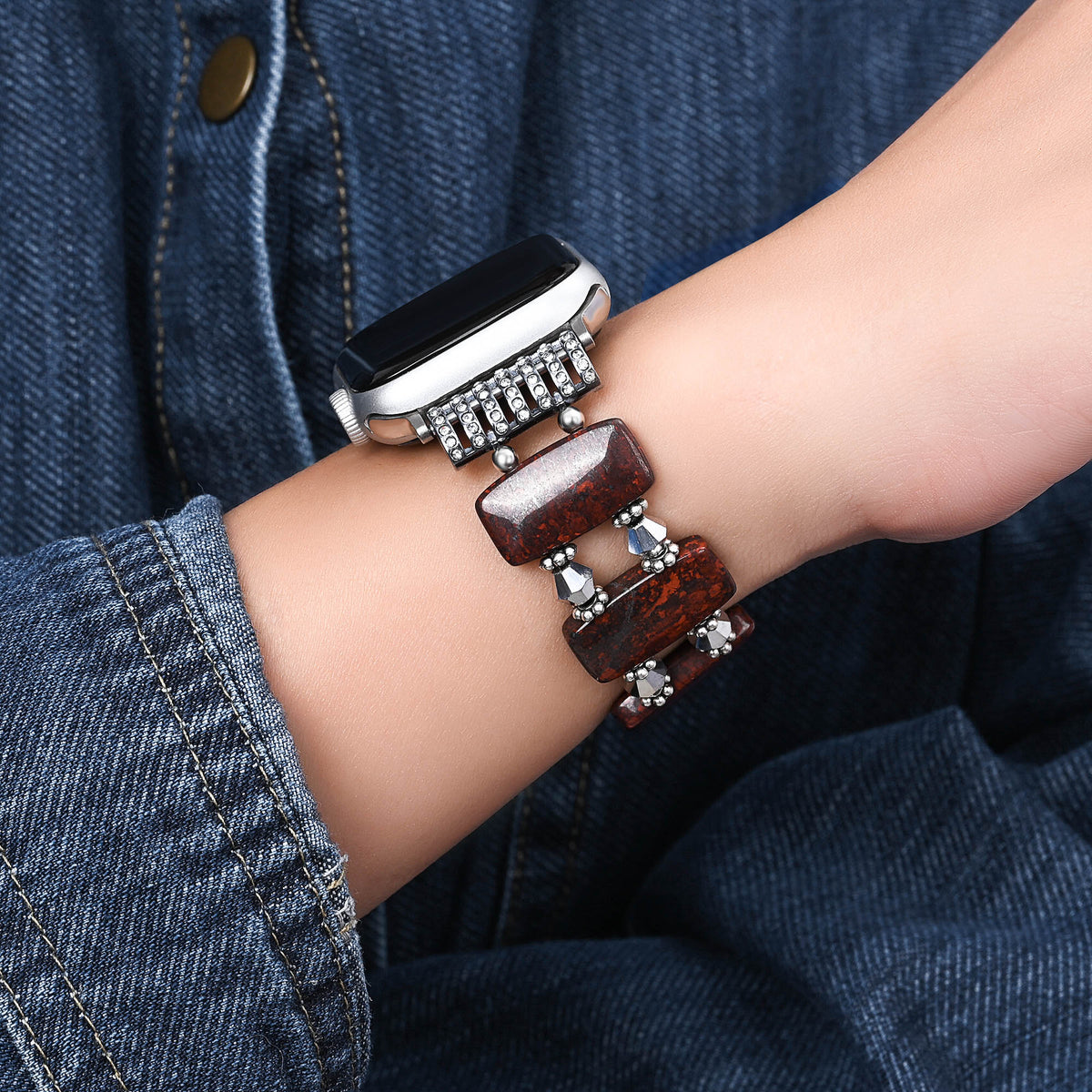 로즈 하모니 스트레치 Apple Watch 스트랩