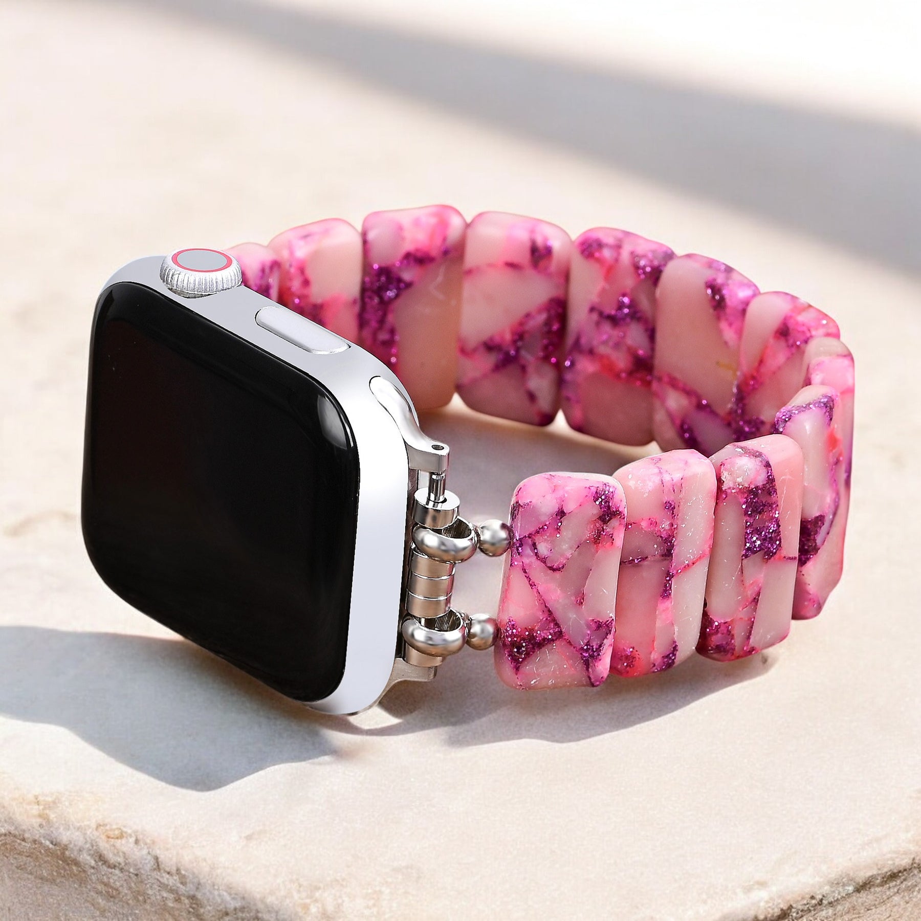 로즈 마블 스트레치 Apple Watch 스트랩