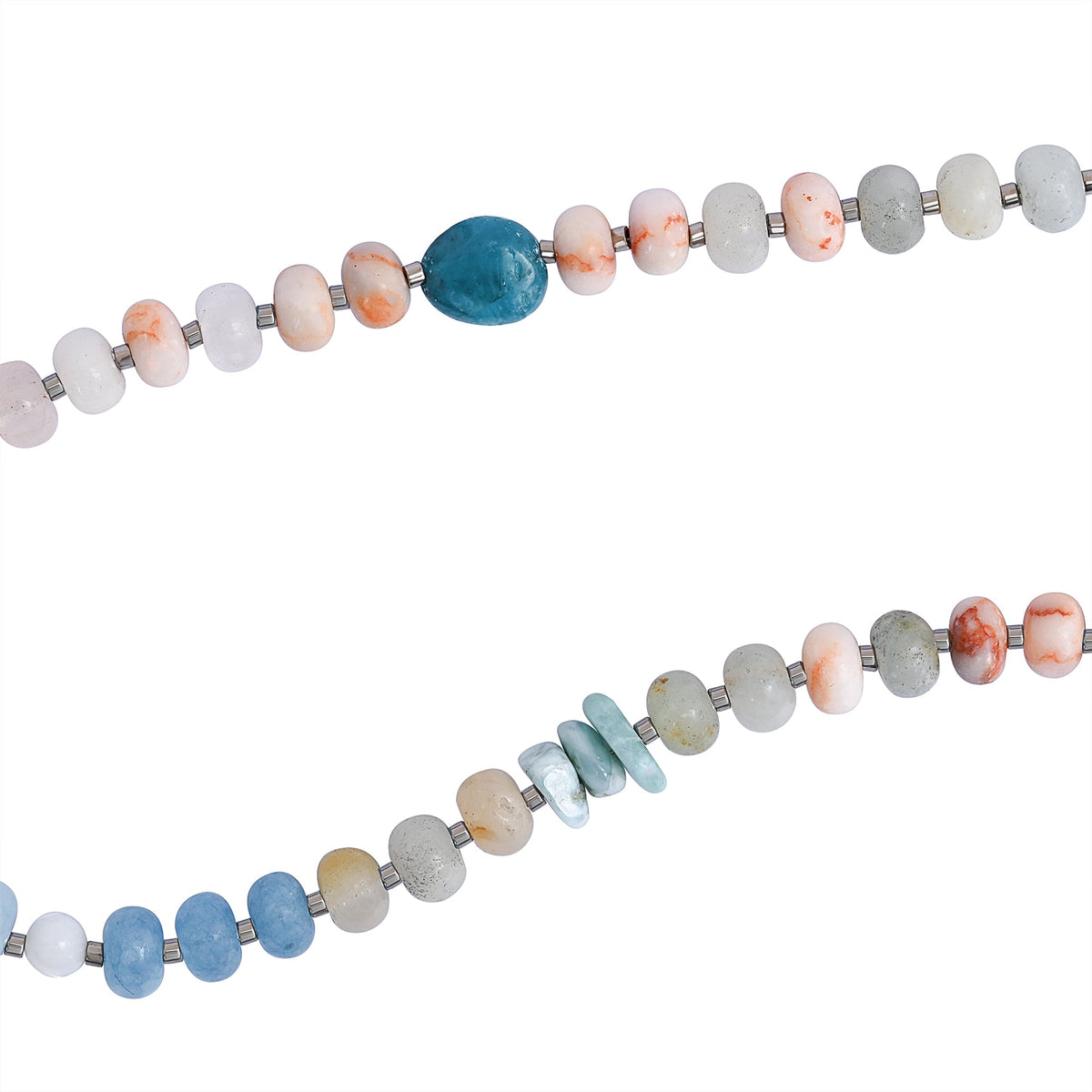 산호 석양 목걸이