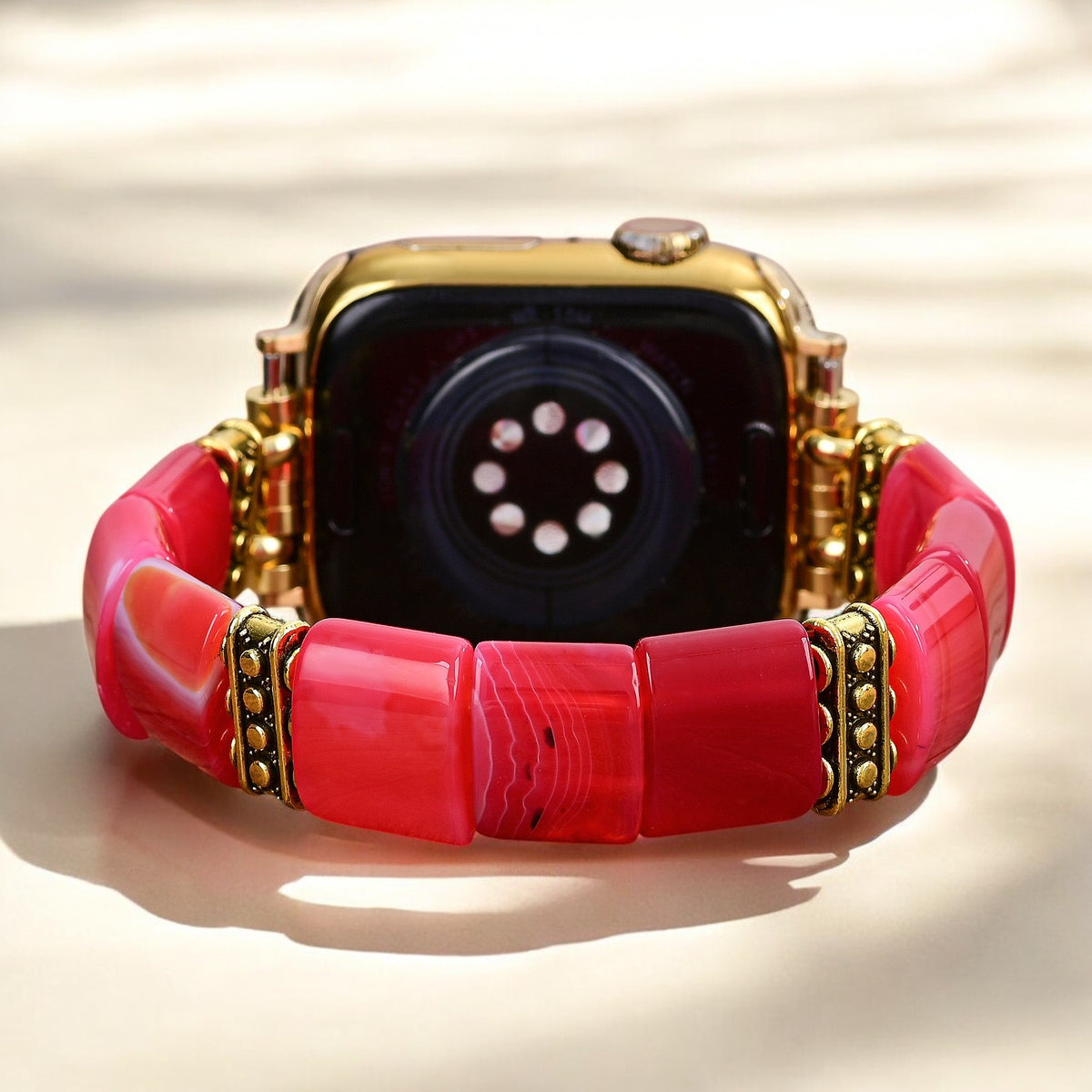 루비 에센스 아게이트 스트레치 Apple Watch 스트랩