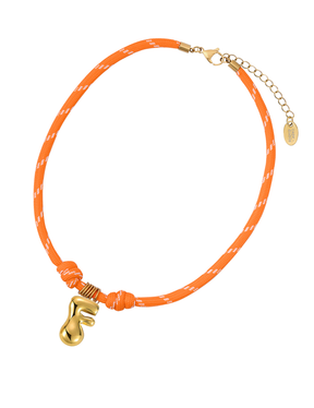 골든 버블 레터 로프 목걸이