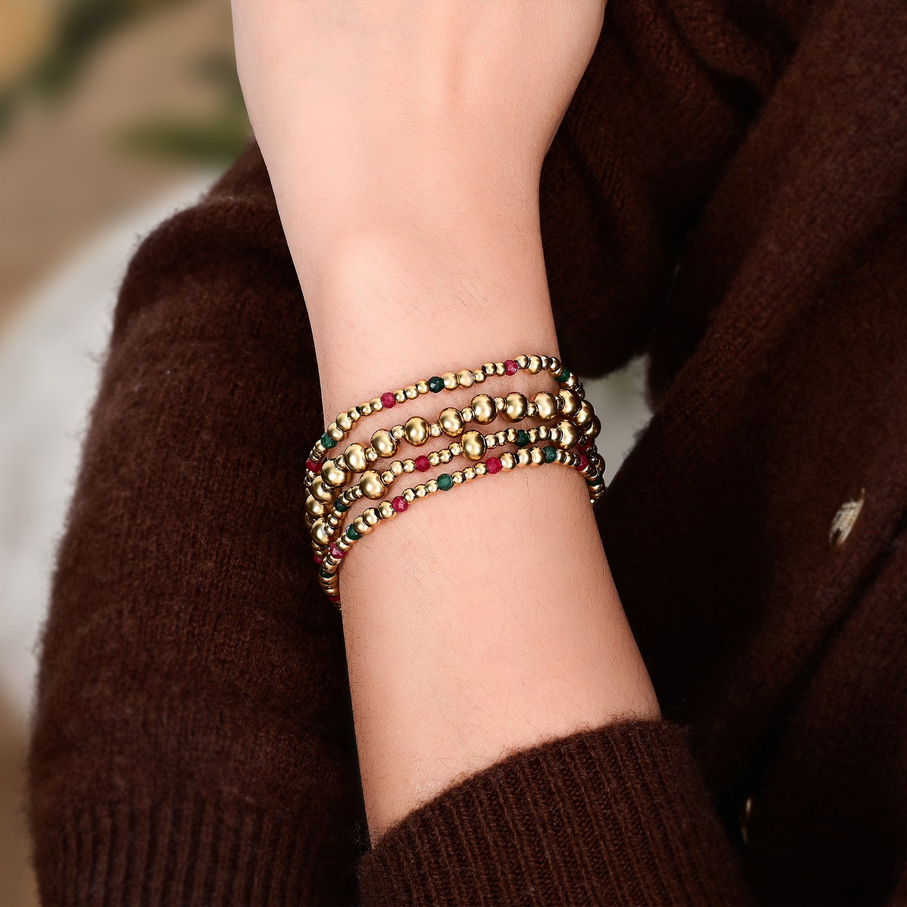 Christmas Gold Magic Bracelet Set