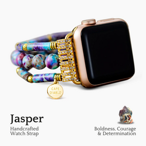 Periwinkle Jasper 스트레치 Apple Watch 스트랩