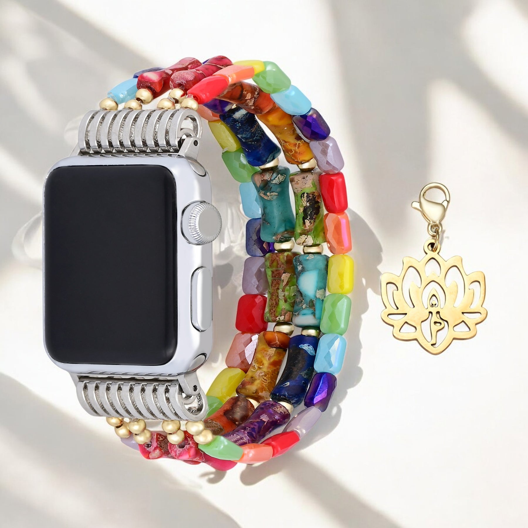 Lotus Chakra Stretch Apple Watch Strap