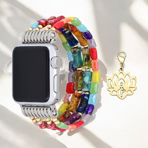 Lotus Chakra Stretch Apple Watch Strap
