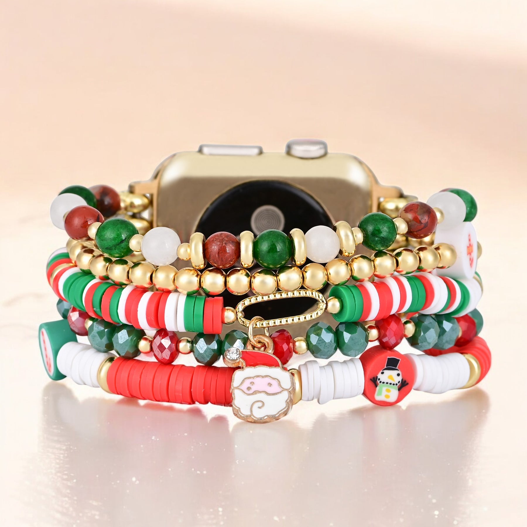 산타 스파클 스트레치 Apple Watch 스트랩