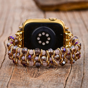 골든 세레니티 젬 브레이디드 Apple Watch 스트랩
