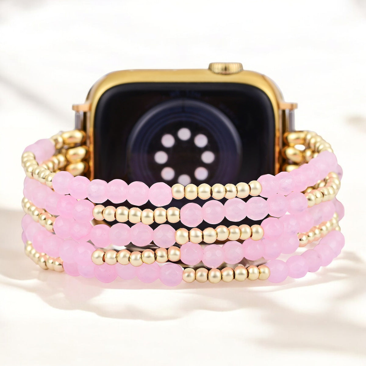 로즈 쿼츠 래디언스 스트레치 Apple Watch 스트랩
