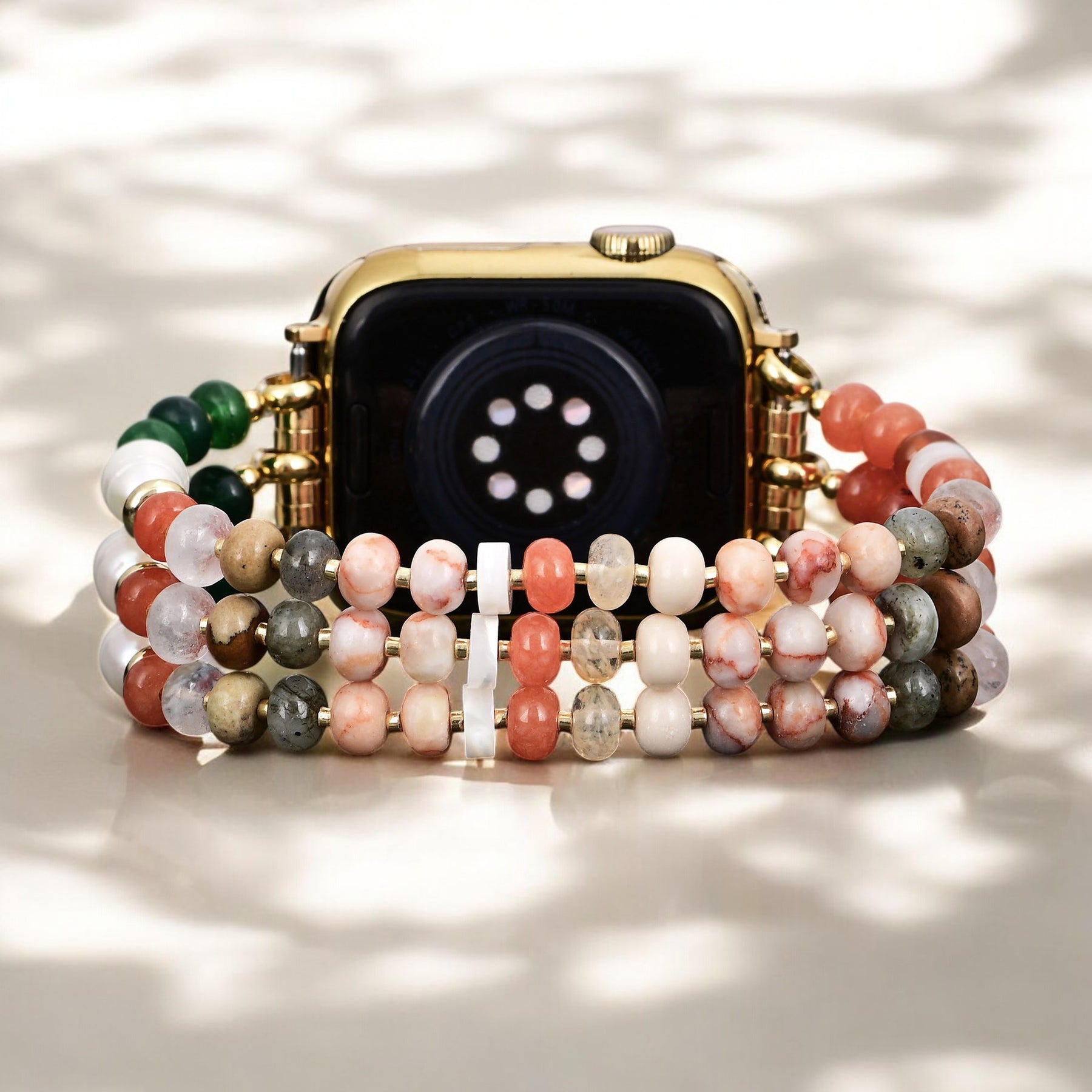 코랄 천연석 스트레치 Apple Watch 스트랩