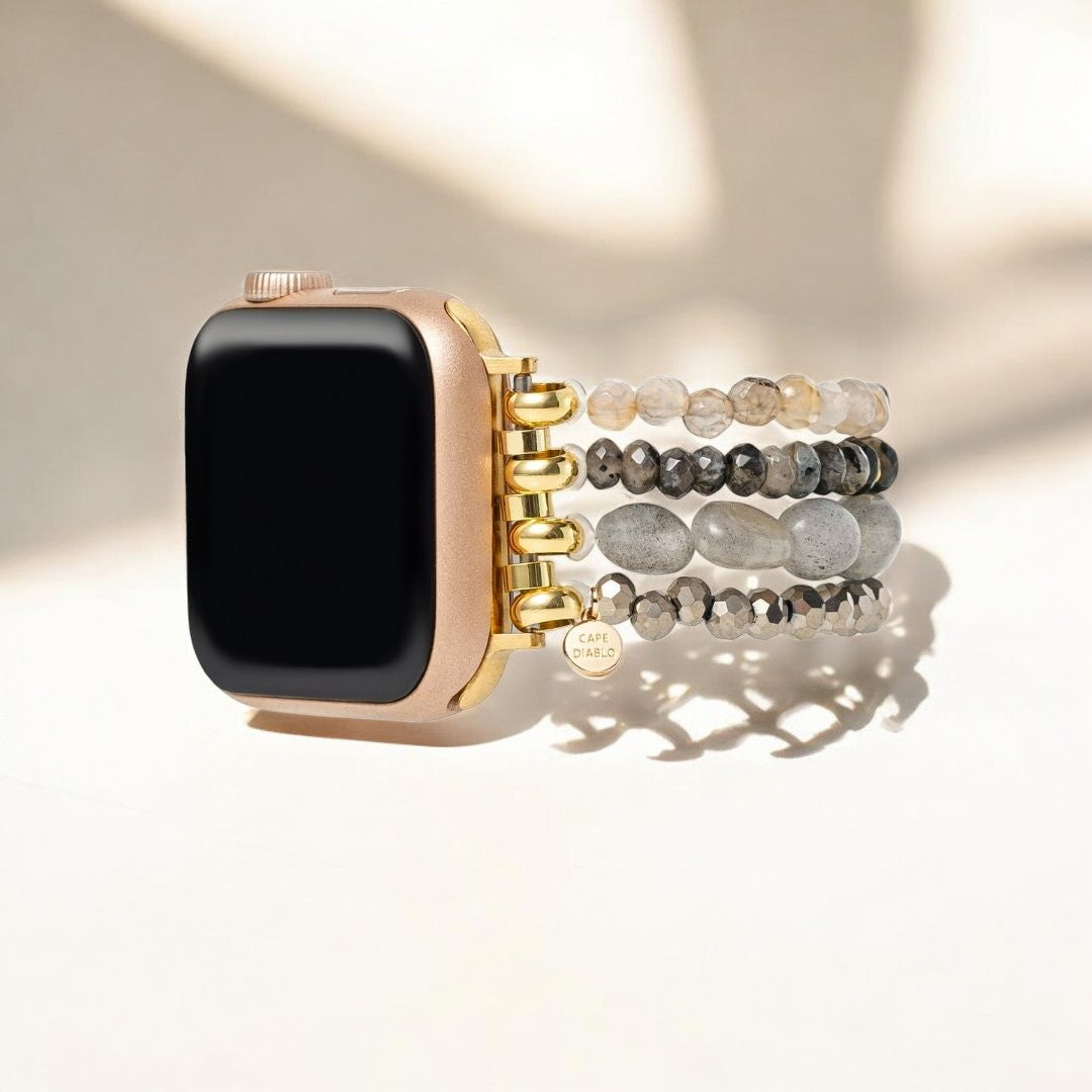 래브라도라이트 마노 퓨전 Apple Watch Strap