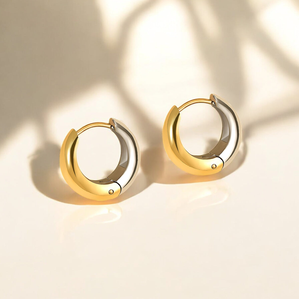 Lunar Glow Hoop Earrings