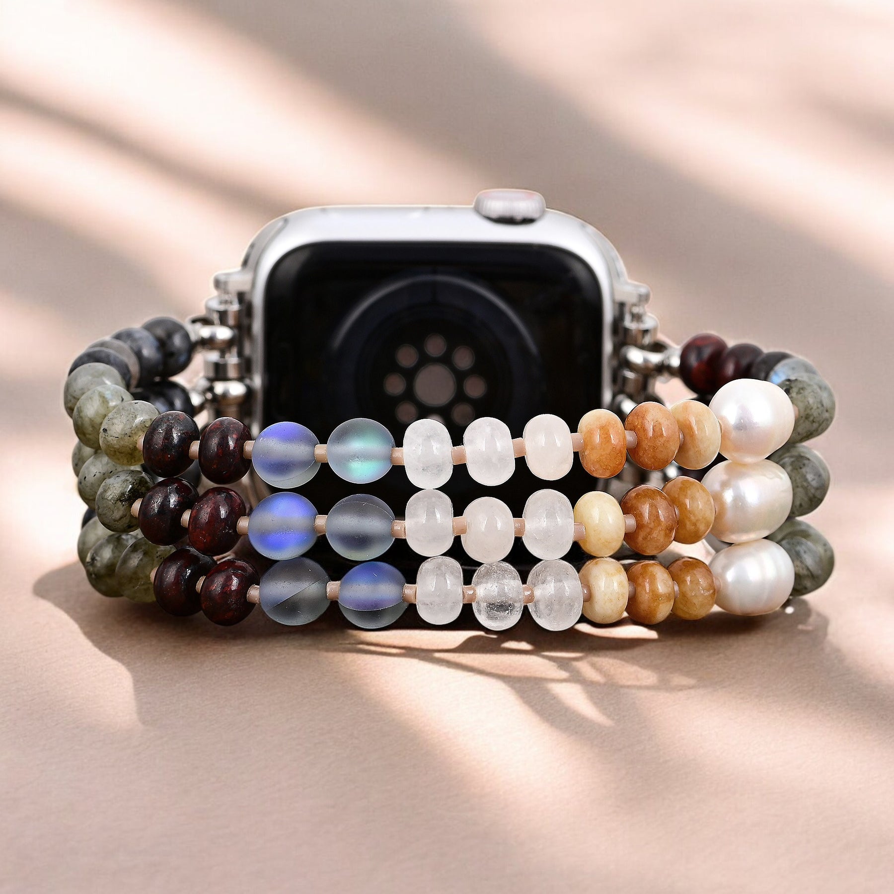 트로피컬 어스 스톤 스트레치 Apple Watch 스트랩
