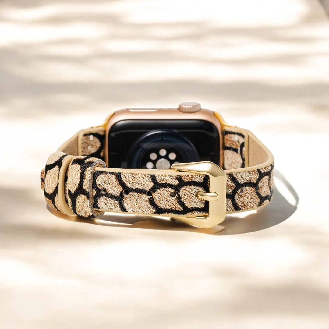 미드나이트 스케일스 가죽 Apple Watch 스트랩