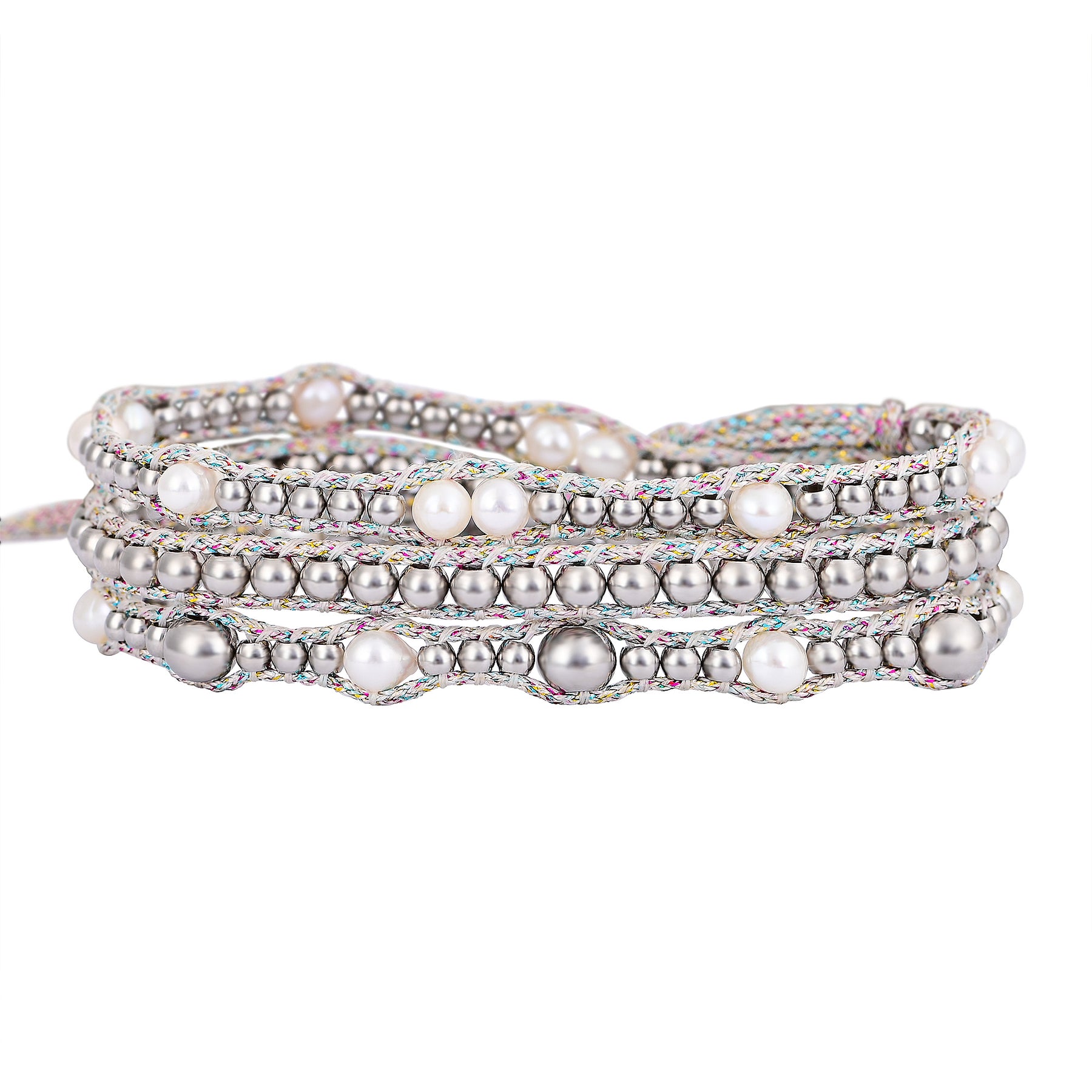 Gleaming Pearl Protection Protection Wrap Bracelet