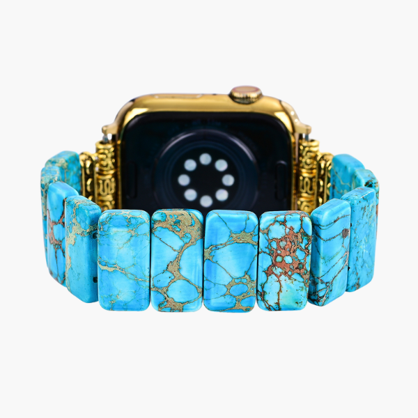터쿼이즈 티베탄 재스퍼 스트레치 Apple Watch 스트랩