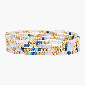 Jewel Lapis Amazonite Bracelet Set