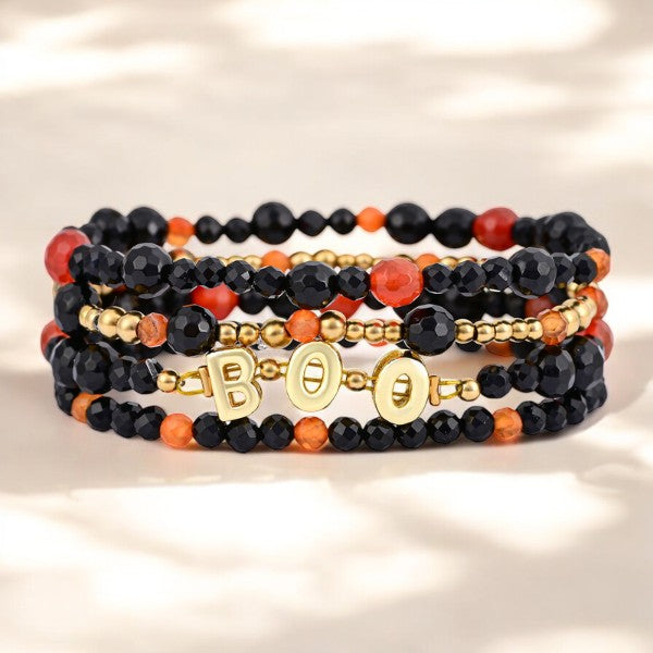 Halloween Pumpkin Patch Bracelet Set