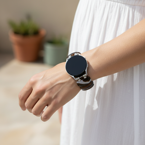 보헤미안 오닉스 엘레강스 스트레치 삼성 갤럭시 워치 스트랩