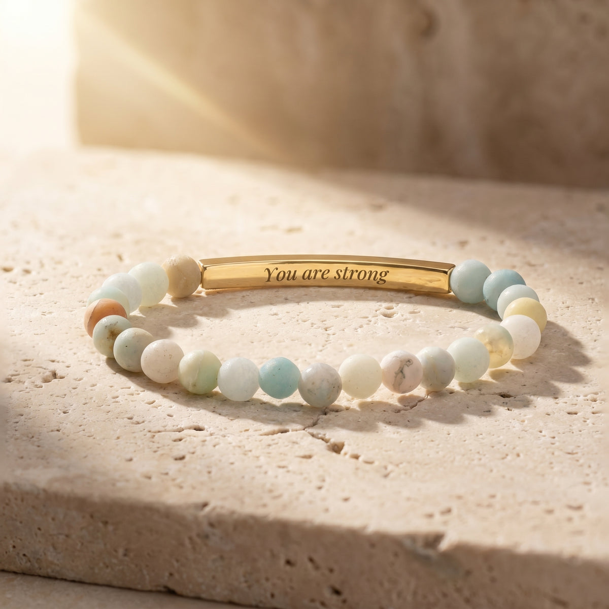 비밀 메시지 스톤 Bracelets