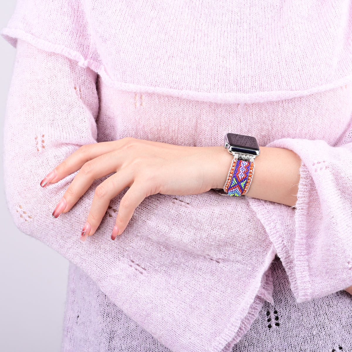 보라색 앰버 Apple Watch 스트랩
