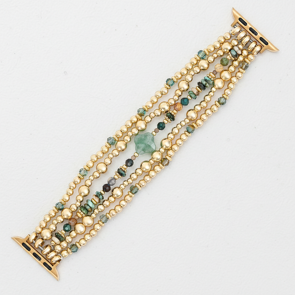 Golden Oasis Stretch Apple Watch Strap