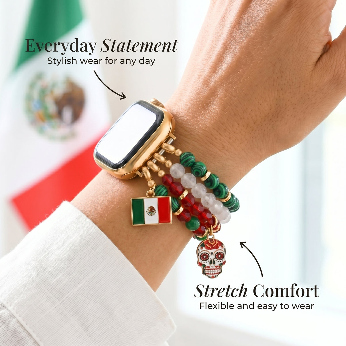 Viva México Stretch Apple Watch Strap