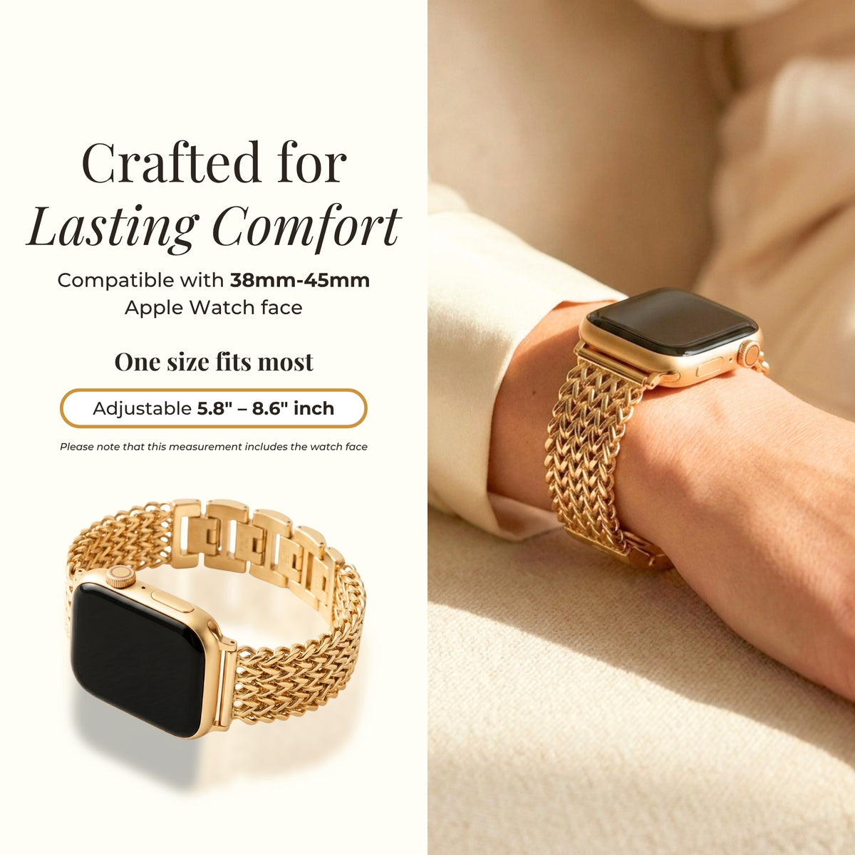 골드 체인 럭셔리 Apple Watch 스트랩