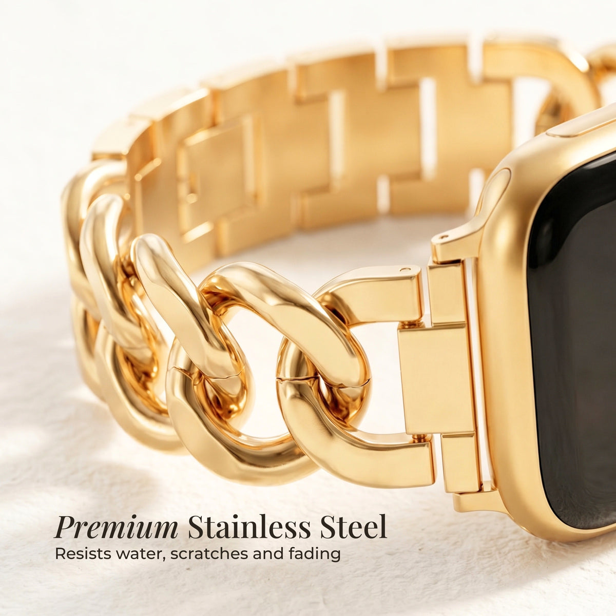 골드 우븐 럭셔리 Apple Watch 스트랩