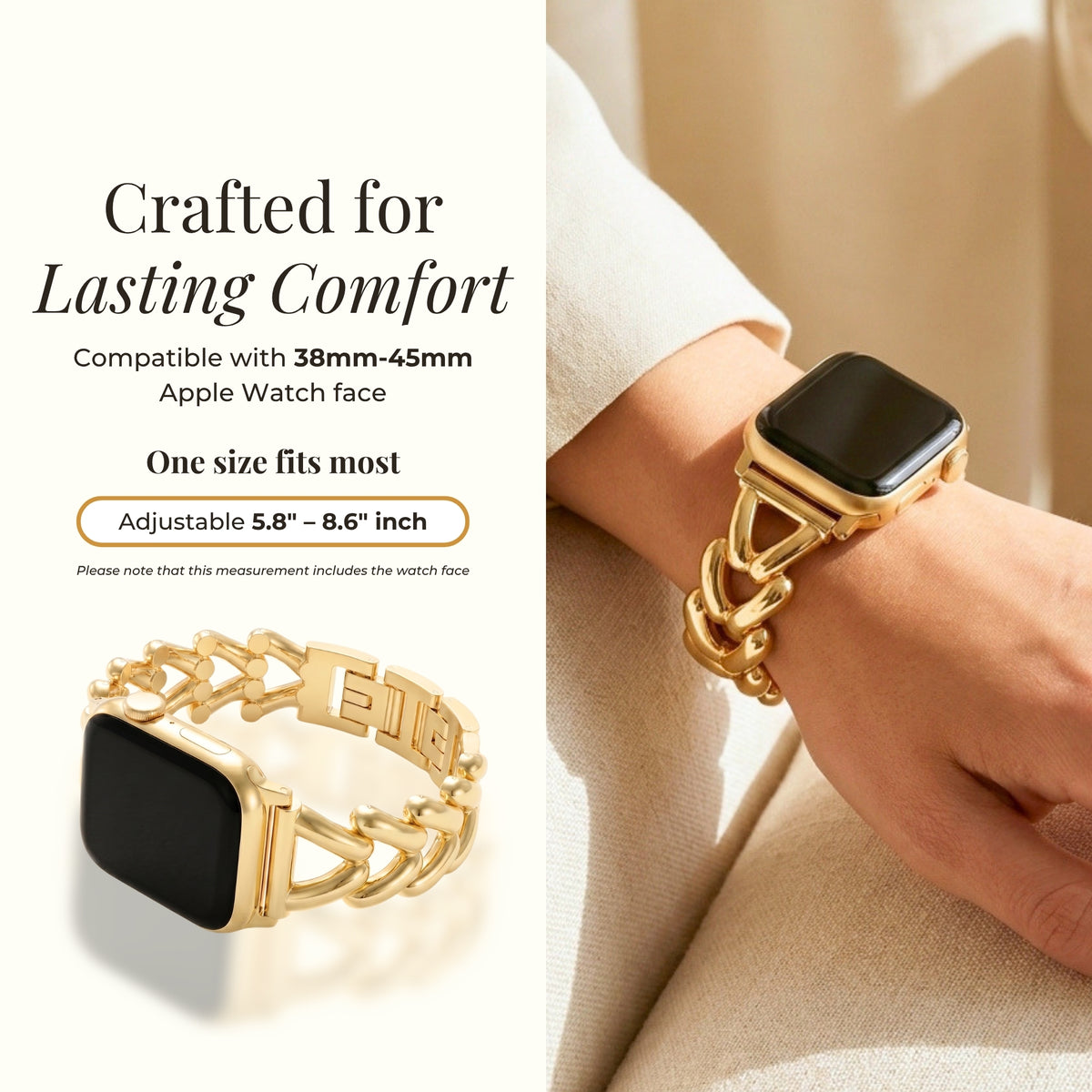 골든 브레이드 럭셔리 Apple Watch 스트랩