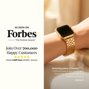 골든 시크 럭셔리 Apple Watch 스트랩