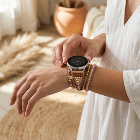 골든 로즈 쿼츠 삼성 갤럭시 워치 스트랩