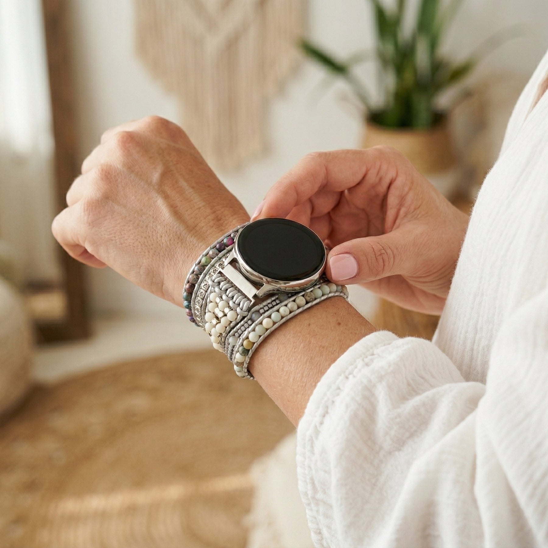 힐링 터쿼이즈 삼성 갤럭시 워치 스트랩