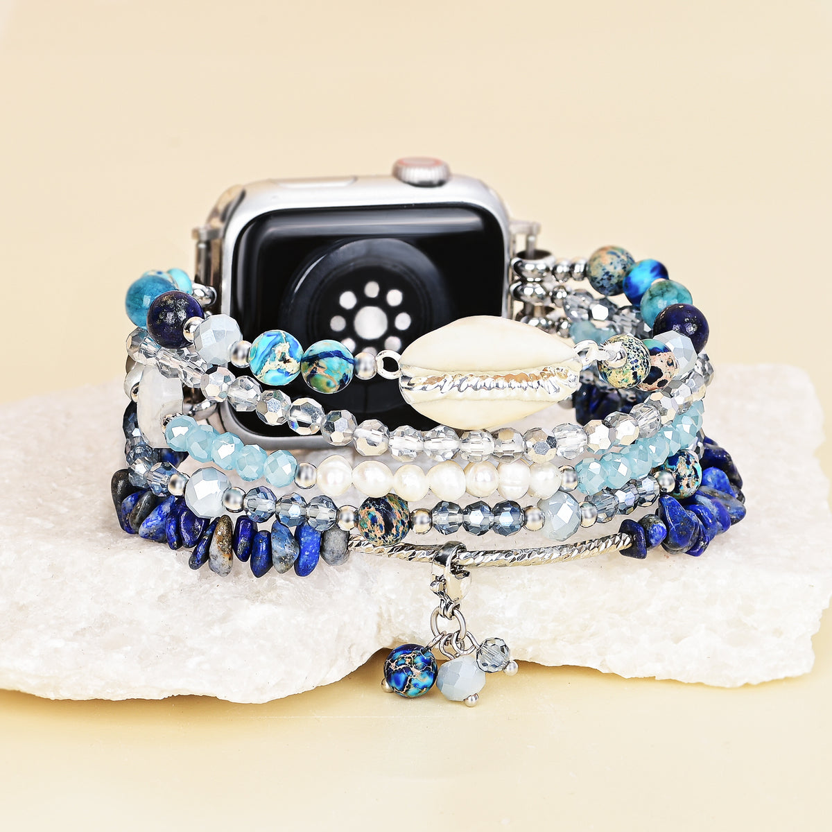 강렬한 재스퍼 글리머 스트레치 Apple Watch 스트랩