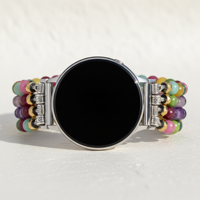 모자이크 자수정 삼성 갤럭시 스트레치 시계줄