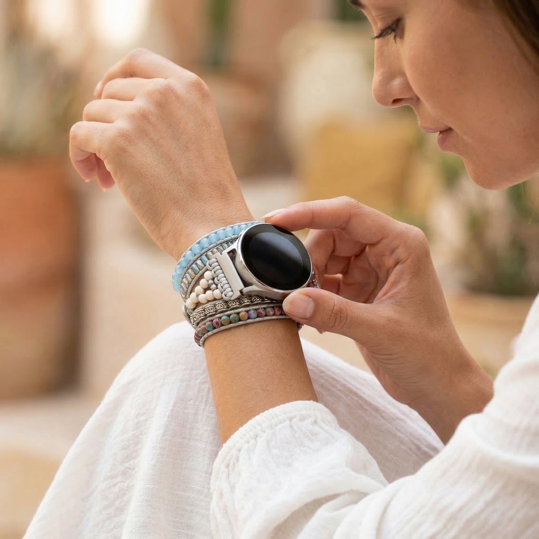 Ocean Jasper Protection Samsung Galaxy Watch Strap