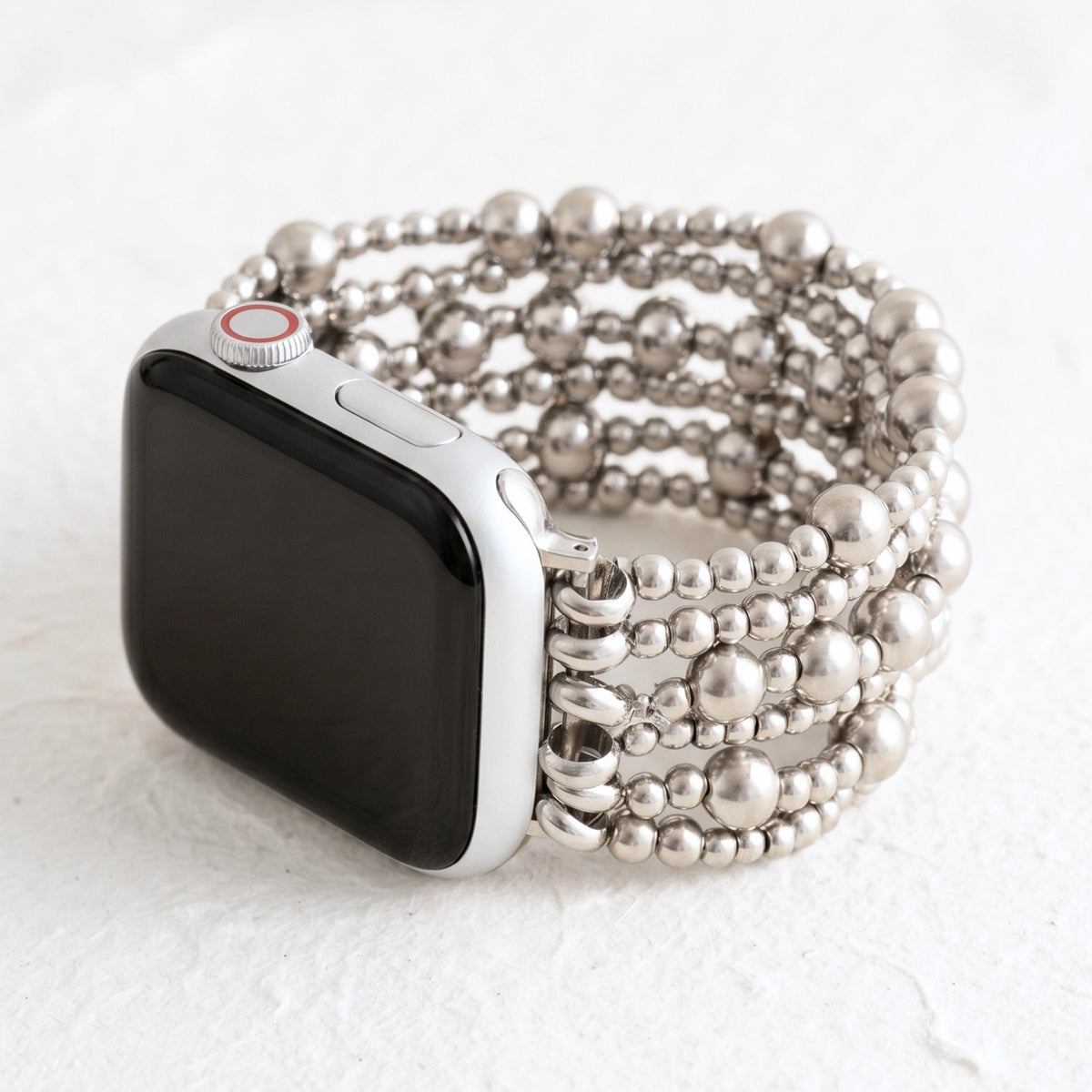 플래티넘 데뮬 스트레치 Apple Watch 스트랩