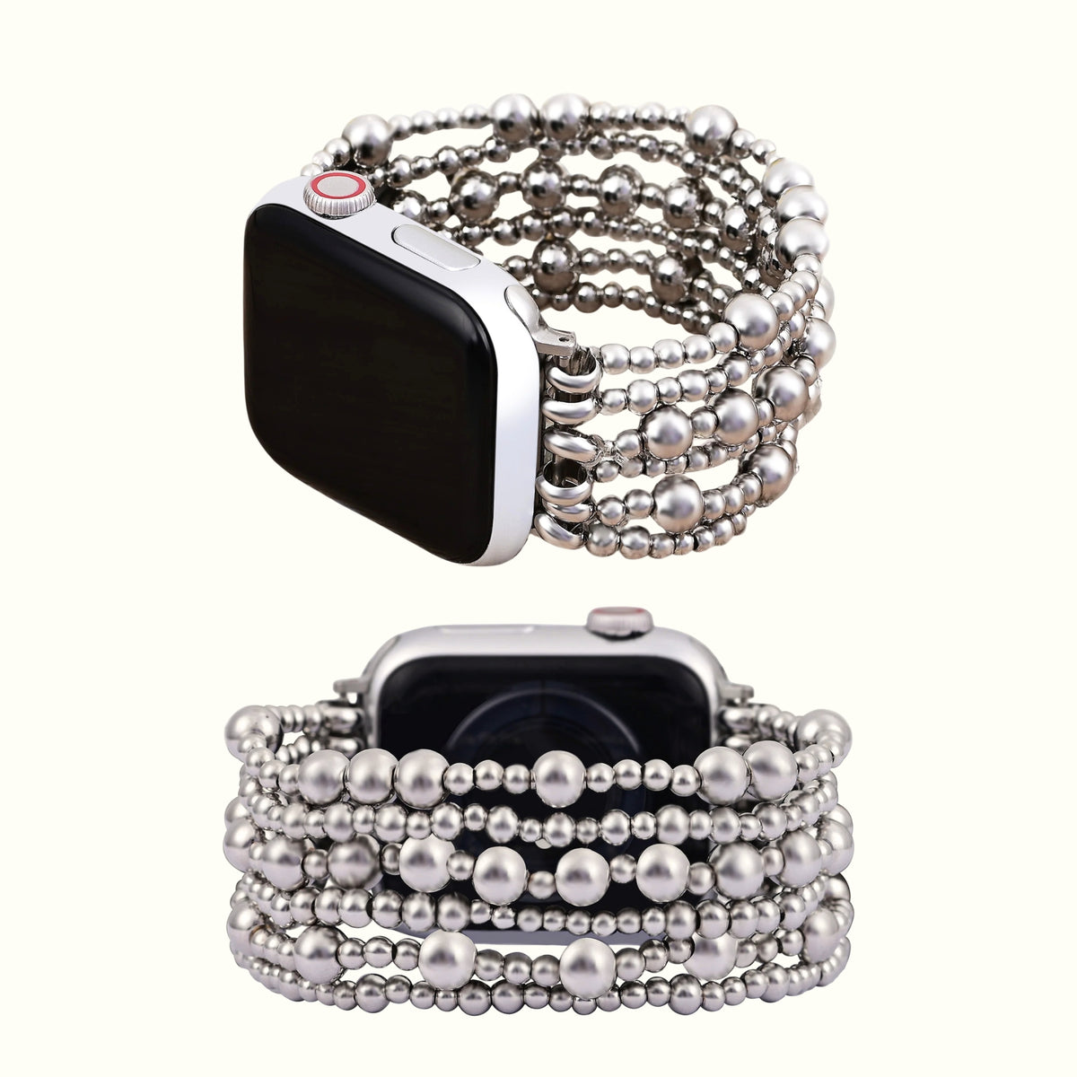 플래티넘 데뮬 스트레치 Apple Watch 스트랩