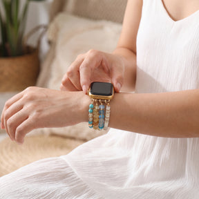 바닷가 빛 스트레치 Apple Watch 스트랩