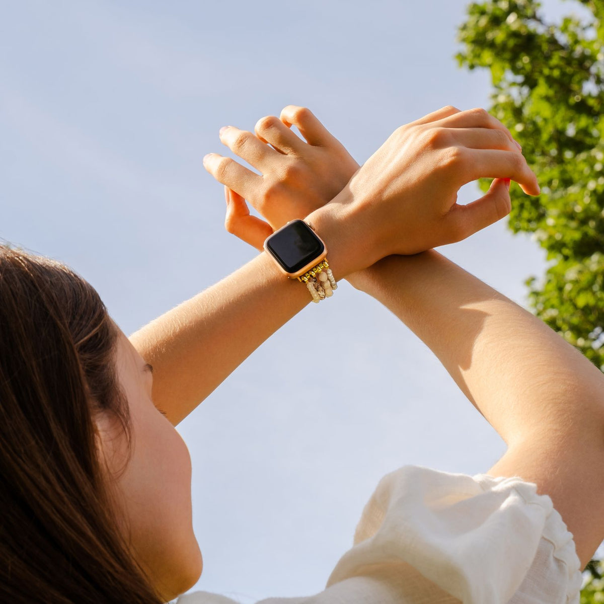 달빛 아게이트 하모니 Apple Watch 스트랩