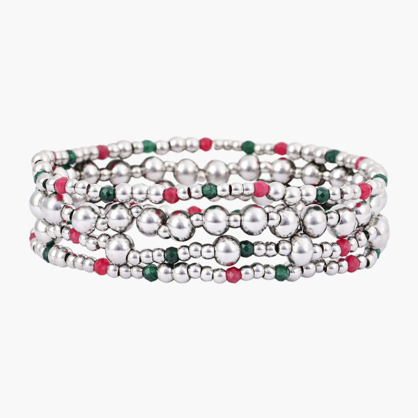 Christmas Silver Magic Bracelet Set