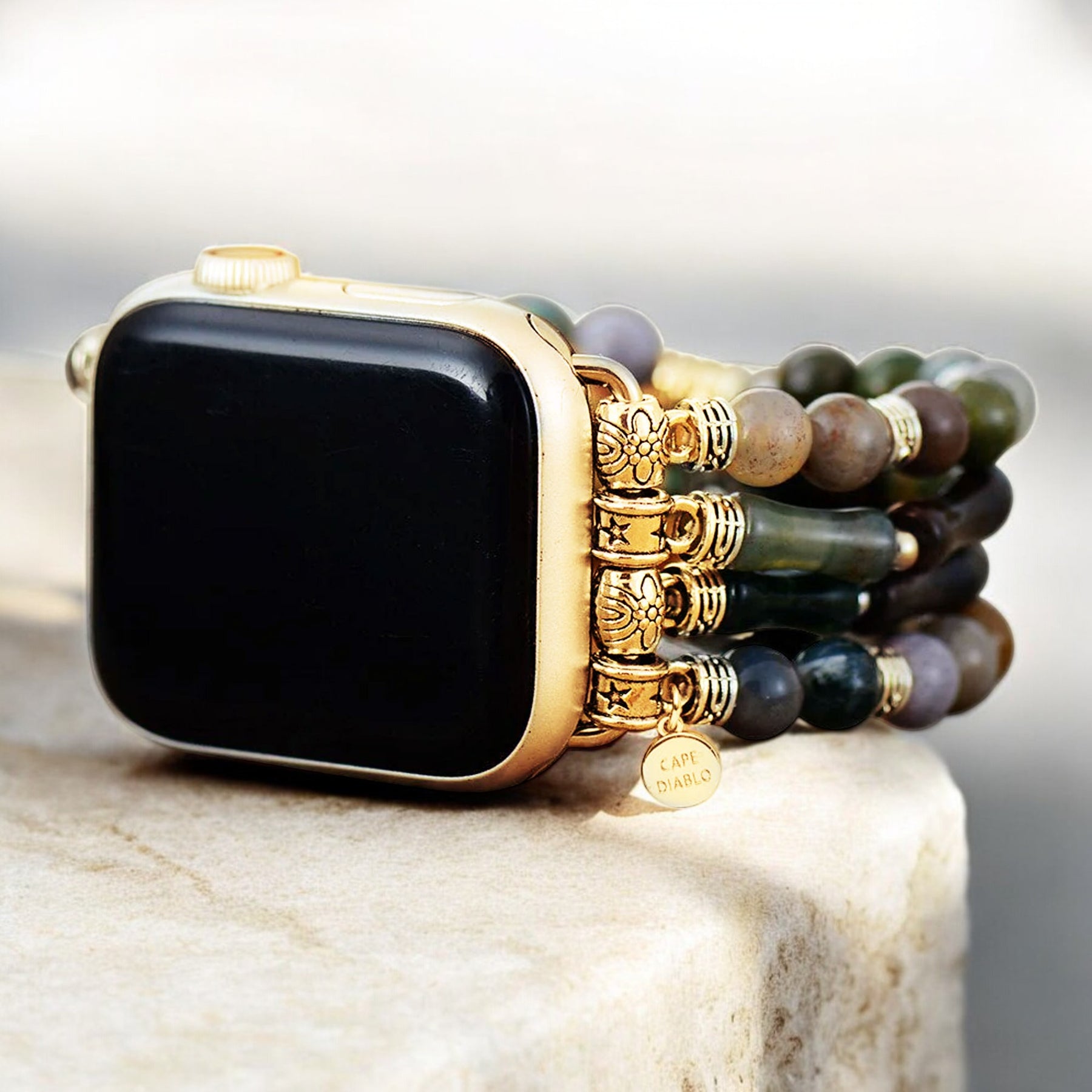 빈티지 아게이트 스트레치 Apple Watch 스트랩