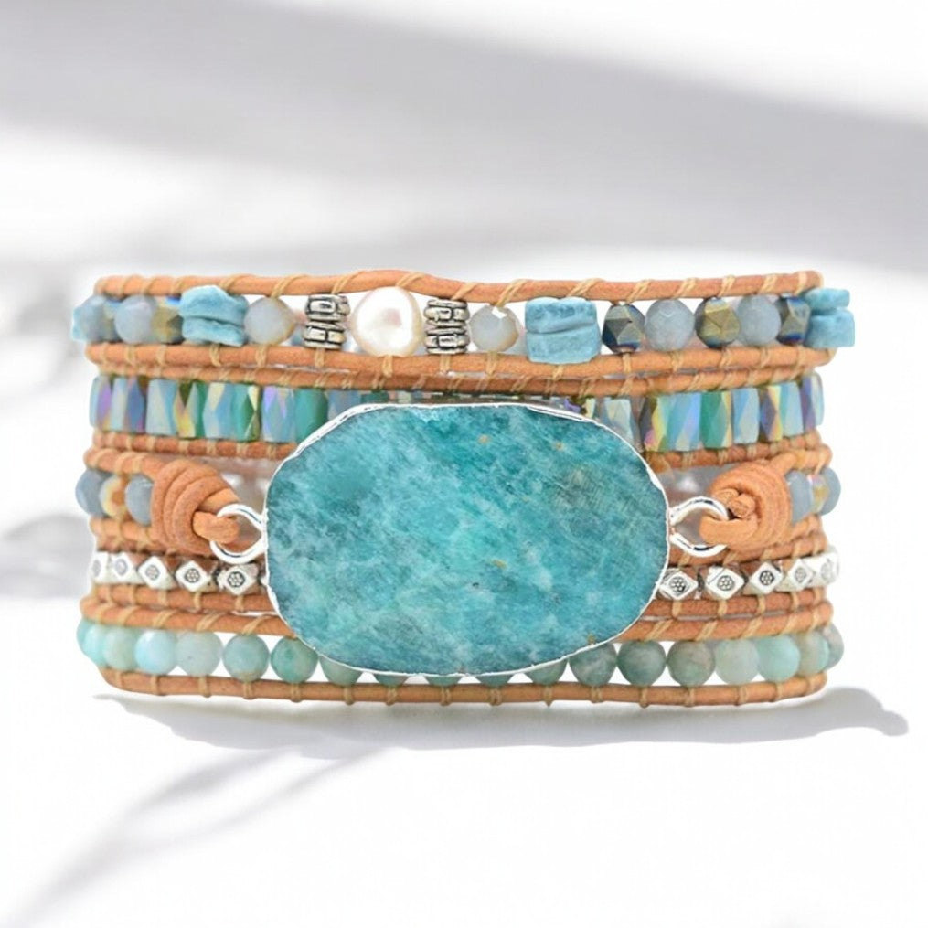 Amazonite Heaven on Earth Wrap Bracelet